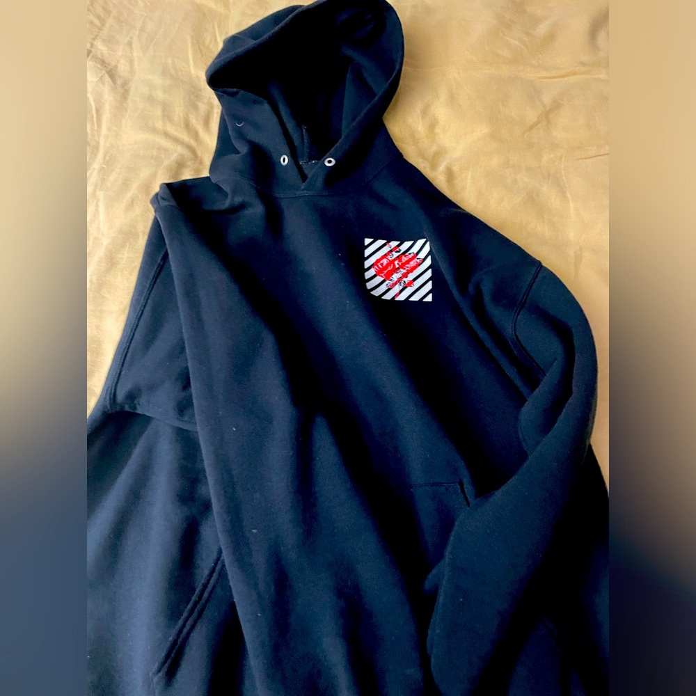 Rose black hoodie